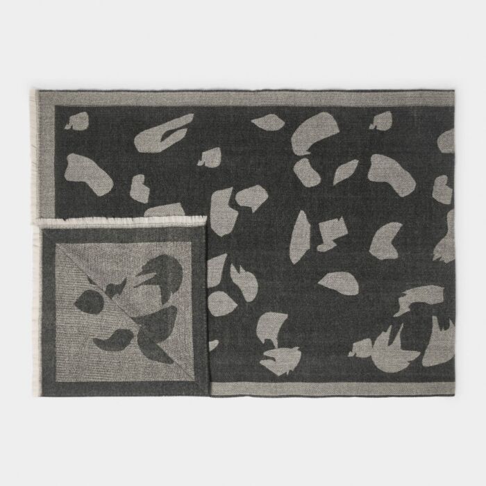 Katie Loxton Printed Blanket Scarf - Black